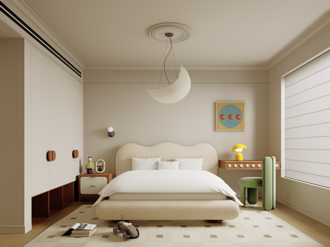 Modern Cream Home Bedroom kids Bedroom