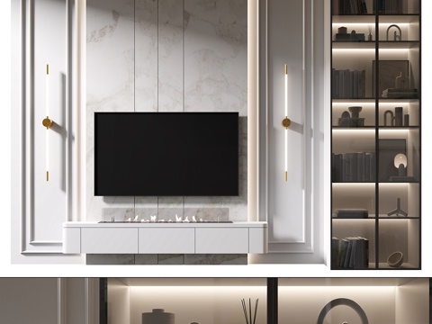 Modern Affordable Luxury Style TV Wall