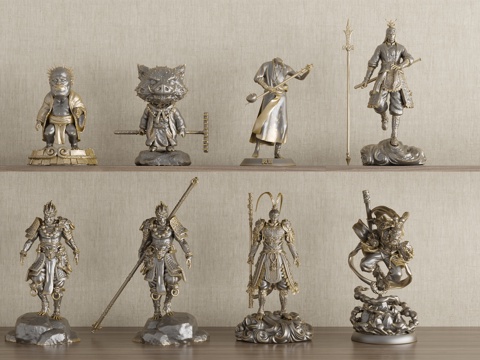 Virtual Character Ornaments Black Myth Wukong Ornaments Sun Wukong Ornaments Chinese New Chinese Ornaments People