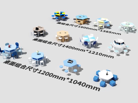 Modern Training Table Laboratory Training Table Hexagonal Training Table School Laboratory Training Classroom