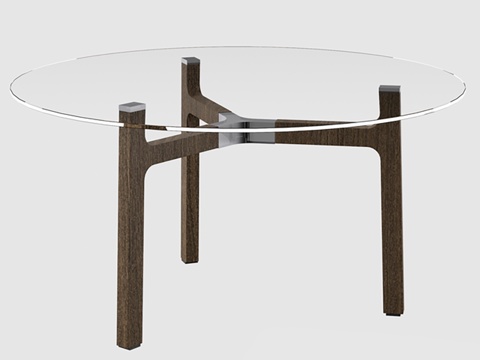 Coffee table round table corner table glass coffee table