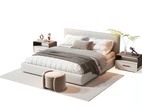 Minotti modern double bed