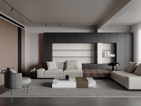 Italian Minimalist Living Room