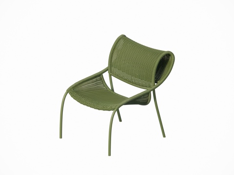 Modern Outdoor Courtyard Garden Lounge Chair Chair Rattan Chair Metal Chair