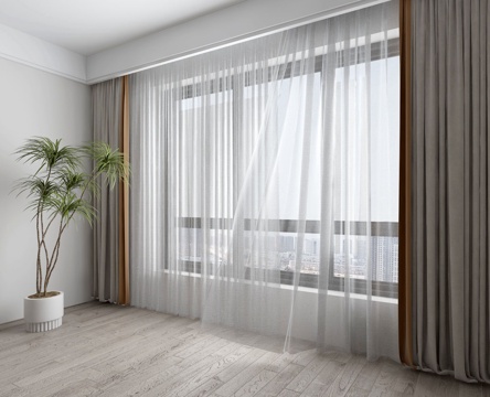 Modern Curtain Window Screen