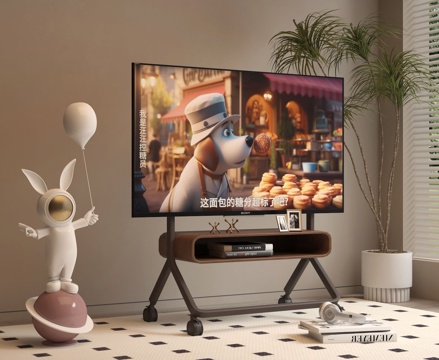 Mobile TV cartoon statue