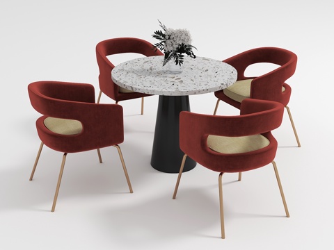 Modern negotiation table and chair combination