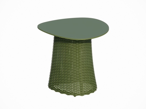 Modern Outdoor Courtyard Garden Tea Table Shaped Metal Woven Coffee Table