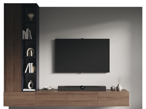 Modern Italian minimalist TV Wall