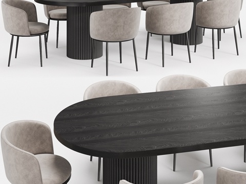 Modern Italian Dining Table and Chair