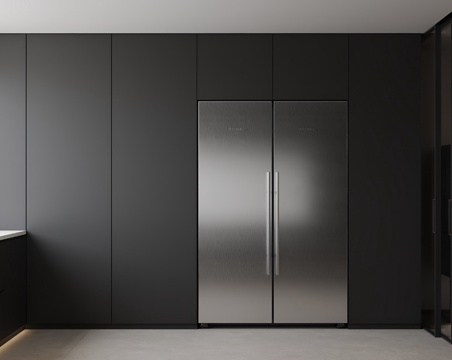 refrigerator Liebherr double door brushed stainless steel