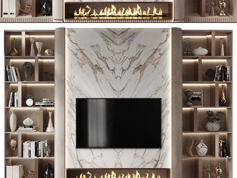 Modern Affordable Luxury Style TV Wall