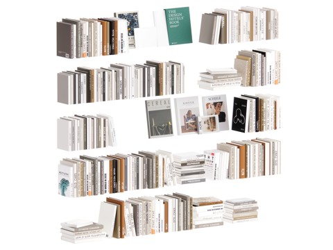 Modern Book Ornaments