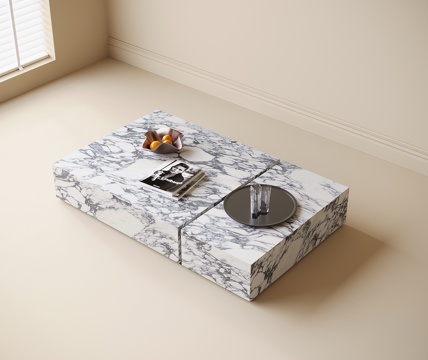 Modern Marble Coffee Table Square Coffee Table