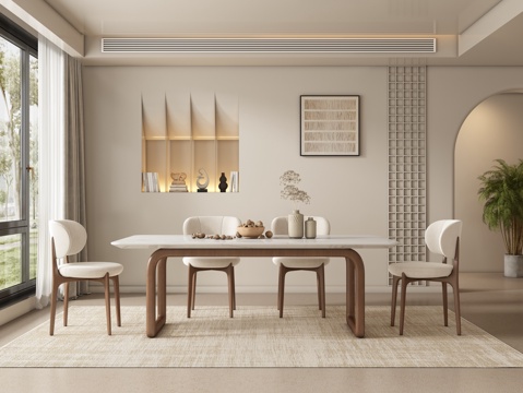 Silent Cream Style DiningRoom