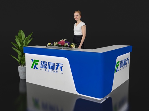 Modern Reception Desk Exhibition Display Booth Reception Desk Reception Desk Bar Counter Table