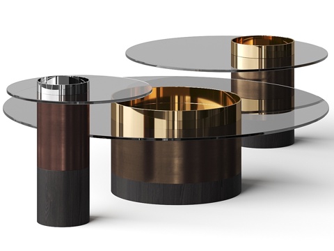 Modern Affordable Luxury Style Coffee Table Combination