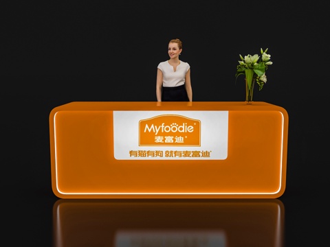 Modern Reception Desk Exhibition Display Booth Reception Desk Reception Desk Bar Counter Table