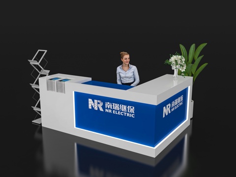 Modern Reception Desk Exhibition Display Booth Reception Desk Reception Desk Bar Counter Table