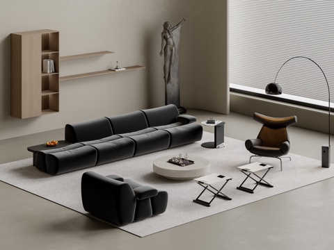 Modern sofa coffee table combination