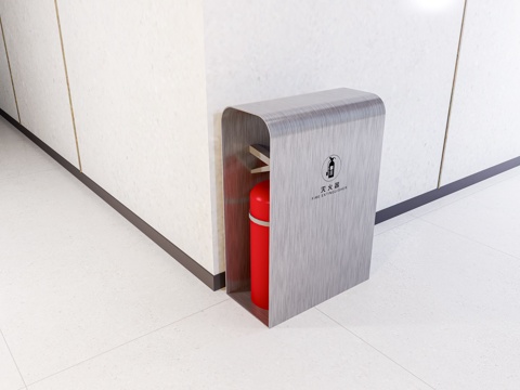 Fire extinguisher Fire extinguisher Professional placement brushed stainless steel high-end fire extinguisher baffle