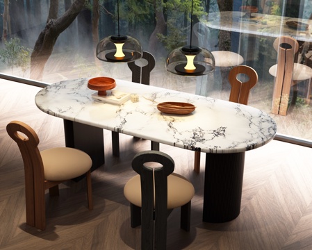 Modern French Dining Table and Chair Combination Modern Dining Table and Chair Combination French Dining Table and Chair