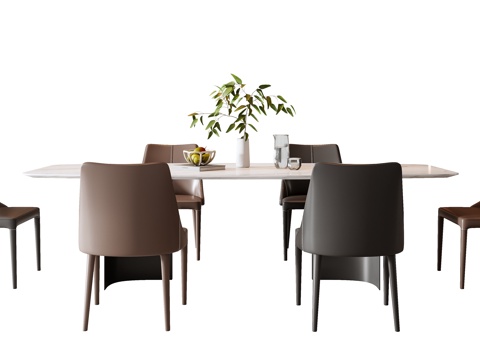 Italian Dining Table and Chair Combination