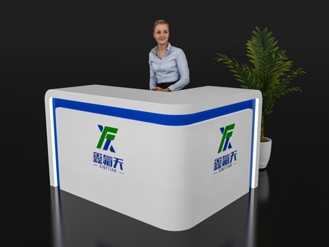 Modern Reception Desk Exhibition Display Booth Reception Desk Reception Desk Bar Counter Table