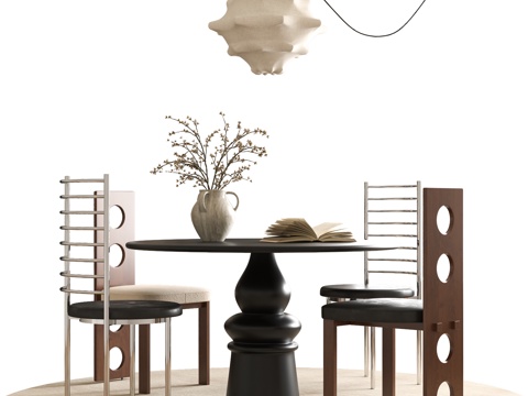 Modern Dining Table and Chair Round Dining Table and Chair