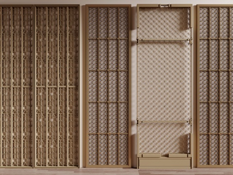 Modern metal partition