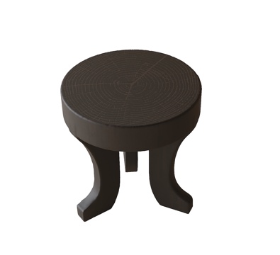 Modern Round Stool Wooden Stool Shoe Changing Stool