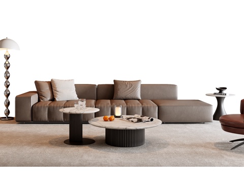 Italian Sofa Coffee Table Combination