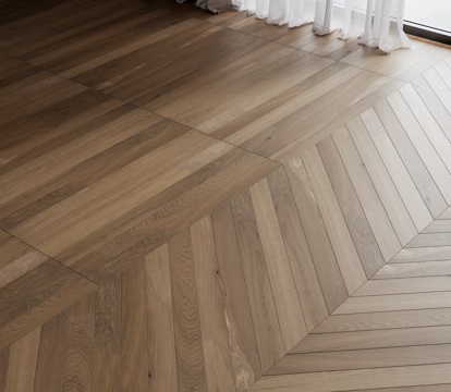 Modern wood floor fishbone wood floor