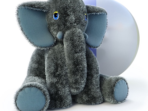 Modern elephant plush toy