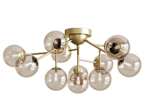 New Chinese Affordable Luxury Style Dallas Ceiling Lamp