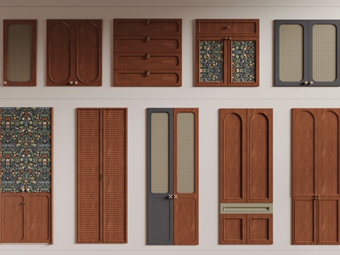 Mid-century Style door panel Panel cabinet door