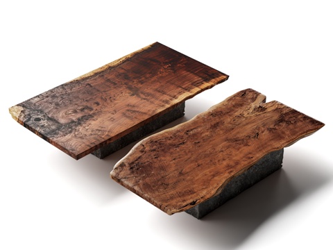 Middle Ancient Tea Table Log Tea Table Large Board Table Coffee Table