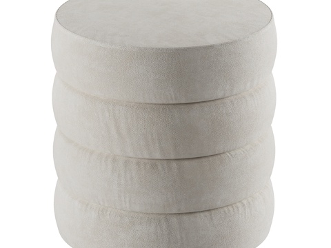 Modern Fabric Round Stool