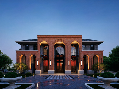 Modern Republican style DiningRoom architecture