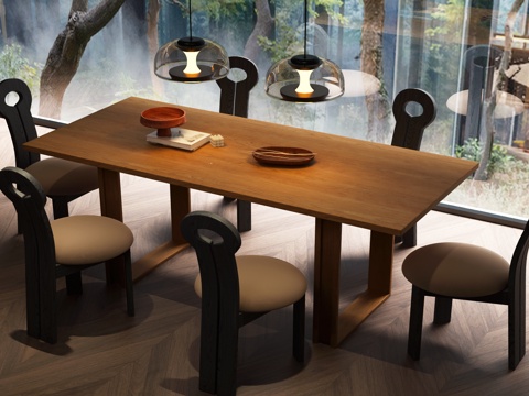 Modern Dining Table and Chair Italian Dining Table and Chair Combination