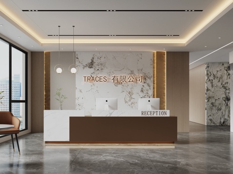 Modern Company Front Desk