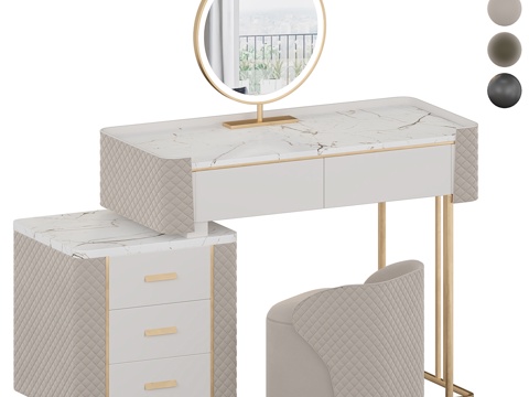 Modern Affordable Luxury Style Dressing Table