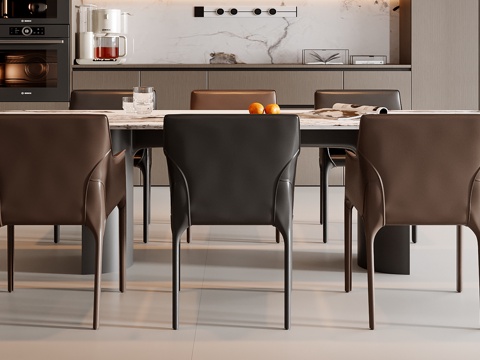 Italian Dining Table and Chair Combination