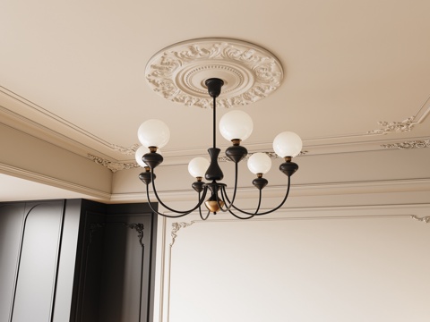 French retro chandelier