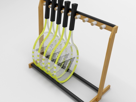 Tennis racket stand