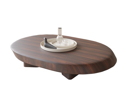 Modern solid wood coffee table