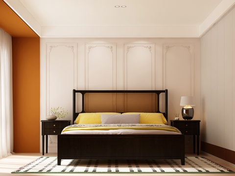 French Bedroom French Retro Double Bed American Double Bed Modern American Double Bed