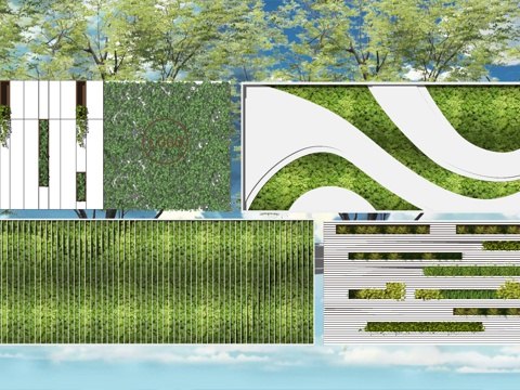 modern green landscape wall vertical green landscape wall