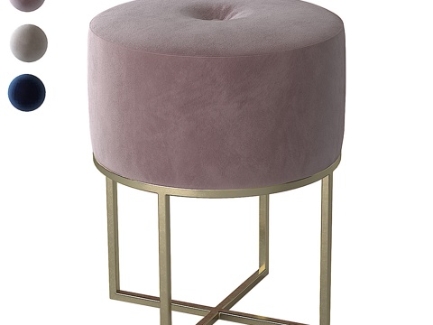 Modern Affordable Luxury Style Fabric Stool