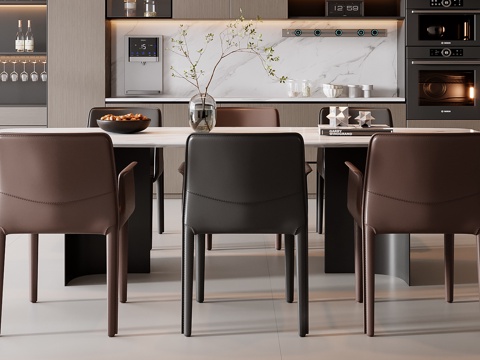 Italian Dining Table and Chair Combination